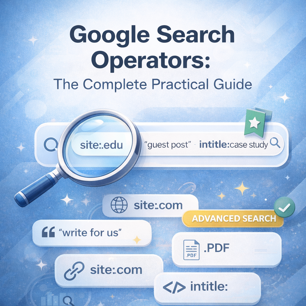 Google Search Operators Guide