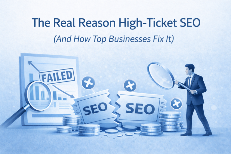 The Real Reason High-Ticket SEO Fails (And How Top Businesses Fix It)